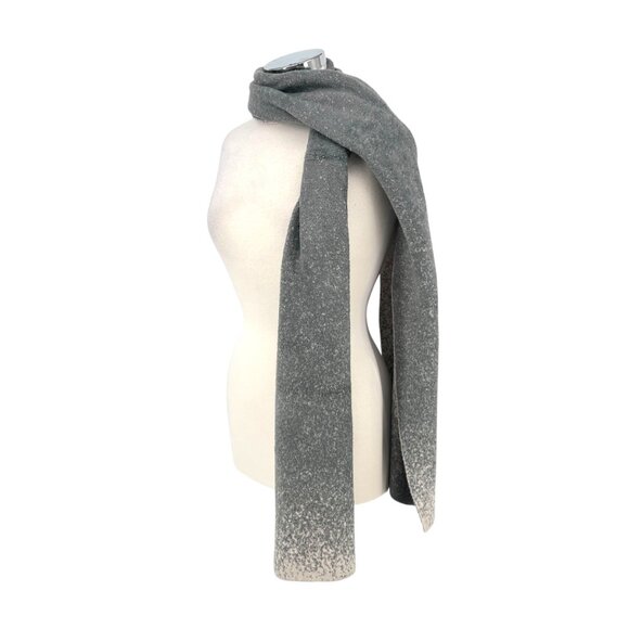 Barefoot Dreams CozyChic Lite Confetti Scarf Smokey Green Fog Gray NWT - Picture 6 of 8